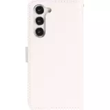 Fourre Samsung Galaxy S24+ - Premium Flip cuir lisse porte-cartes - Blanc