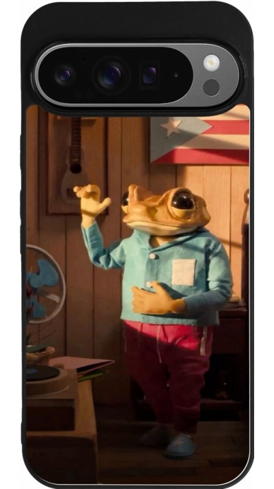 Google Pixel 9 Pro XL Case Hülle - Silikon schwarz Dancing frog DTMF