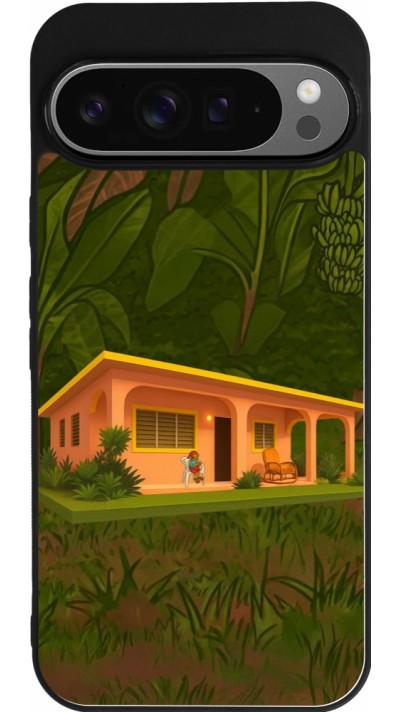 Google Pixel 9 Pro XL Case Hülle - Silikon schwarz Benitos house DTMF