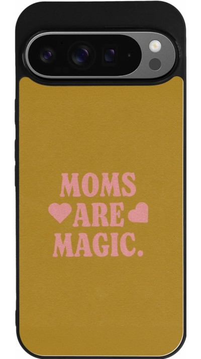 Google Pixel 9 Pro XL Case Hülle - Silikon schwarz Mom 2026 Are Magic