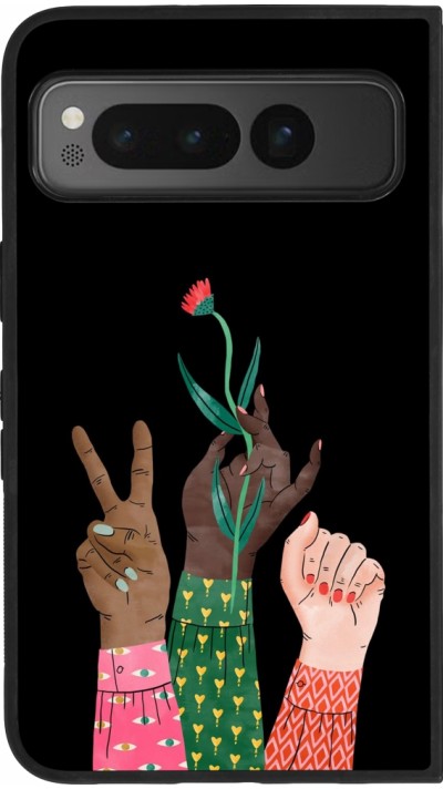 Google Pixel Fold Case Hülle - Silikon schwarz Womens day 2026 2
