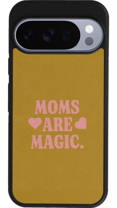 Coque Google Pixel 10 / Pixel 10 Pro - Silicone rigide noir Mom 2026 Are Magic