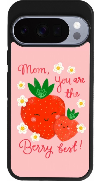 Coque Google Pixel 10 / Pixel 10 Pro - Silicone rigide noir Mom 2026 Berry best