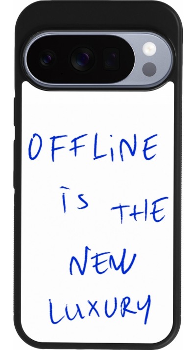 Coque Google Pixel 10 / Pixel 10 Pro - Silicone rigide noir Offline is the new luxury