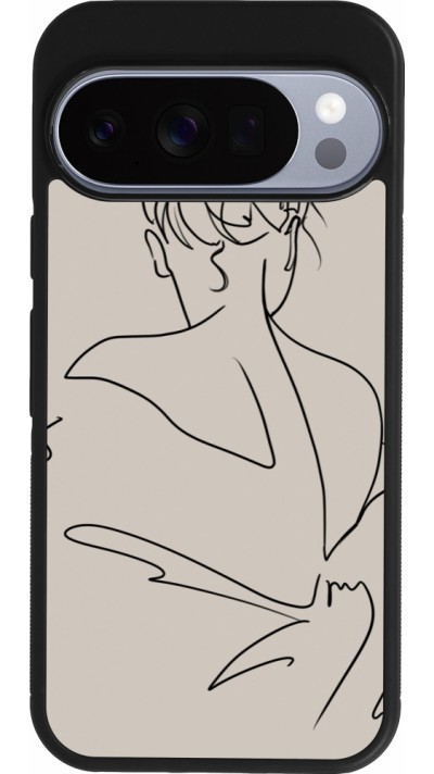 Coque Google Pixel 10 / Pixel 10 Pro - Silicone rigide noir Salnikova 05