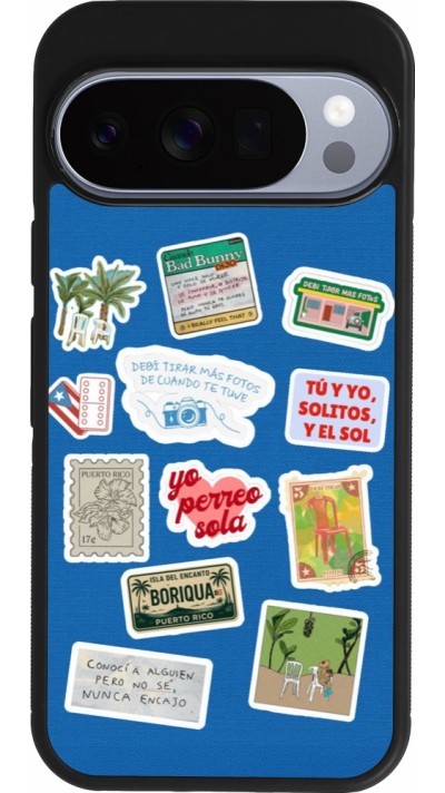 Coque Google Pixel 10 / Pixel 10 Pro - Silicone rigide noir Seals of the Dominican Republic DTMF