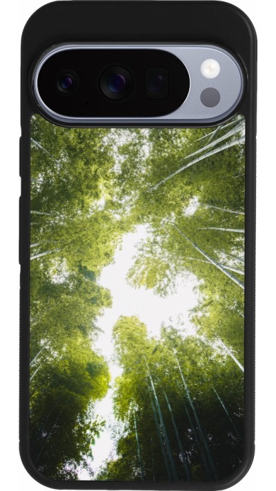 Coque Google Pixel 10 / Pixel 10 Pro - Silicone rigide noir Spring 23 forest blue sky