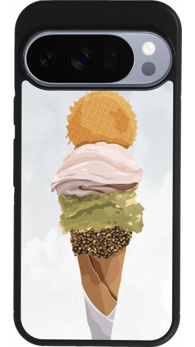 Coque Google Pixel 10 / Pixel 10 Pro - Silicone rigide noir Summer 2025 Cornet