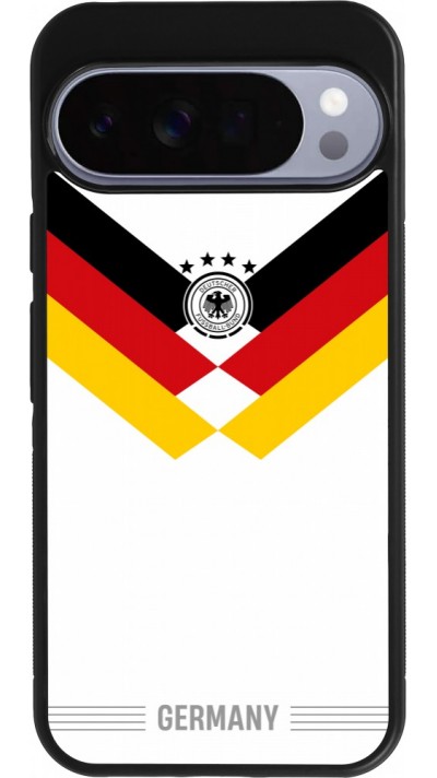 Coque Google Pixel 10 Pro XL - Silicone rigide noir Maillot de football Allemagne 2026 personnalisable