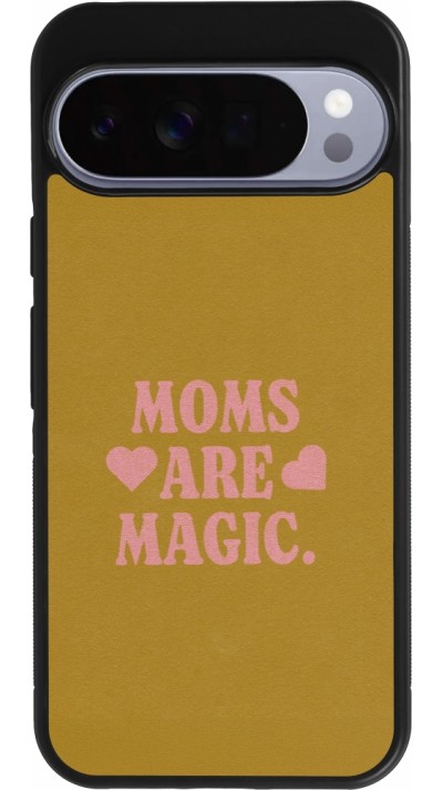 Coque Google Pixel 10 Pro XL - Silicone rigide noir Mom 2026 Are Magic