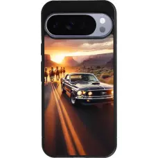 Coque Google Pixel 10 Pro XL - Silicone rigide noir Mustang 69 Grand Canyon