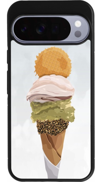 Coque Google Pixel 10 Pro XL - Silicone rigide noir Summer 2025 Cornet