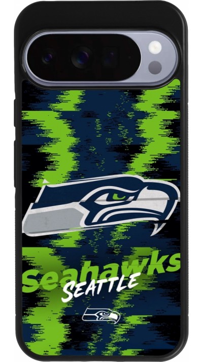 Coque Google Pixel 10 Pro XL - Silicone rigide noir Super Bowl 26 Seattle 2
