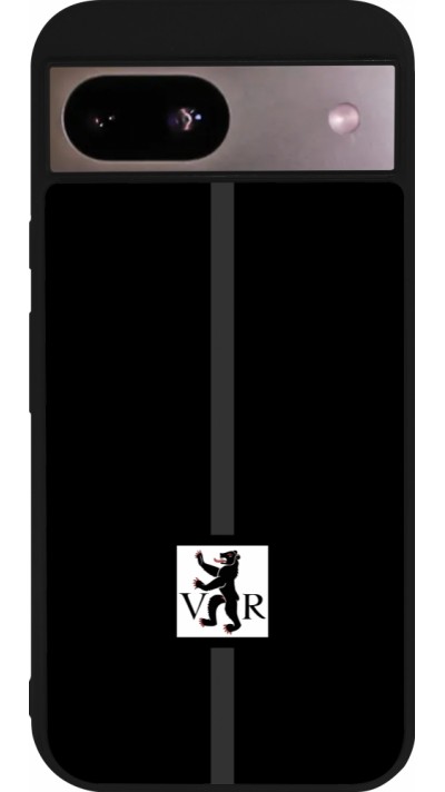 Coque Google Pixel 8a - Silicone rigide noir Canton AR noir