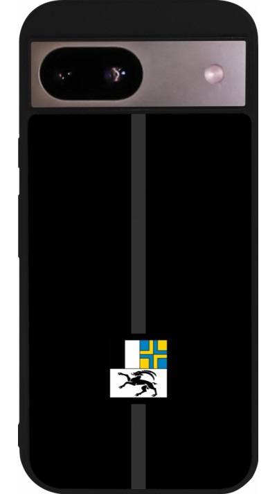 Coque Google Pixel 8a - Silicone rigide noir Canton GR noir