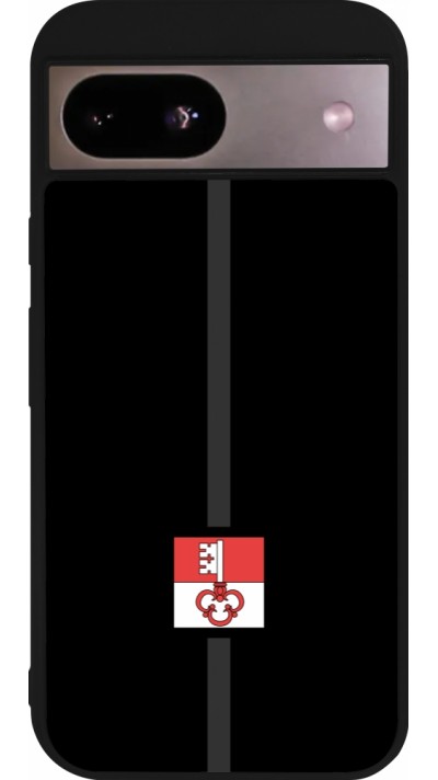Coque Google Pixel 8a - Silicone rigide noir Canton OW noir
