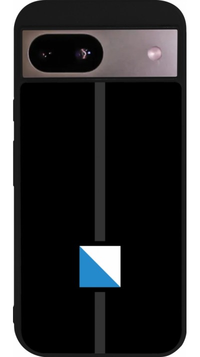 Coque Google Pixel 8a - Silicone rigide noir Canton ZH noir