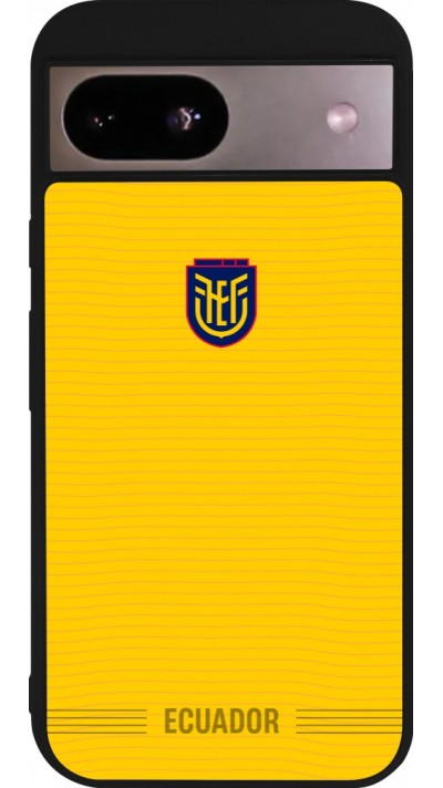 Google Pixel 8a Case Hülle - Silikon schwarz Ecuador 2026 personalisierbares Fussballtrikot