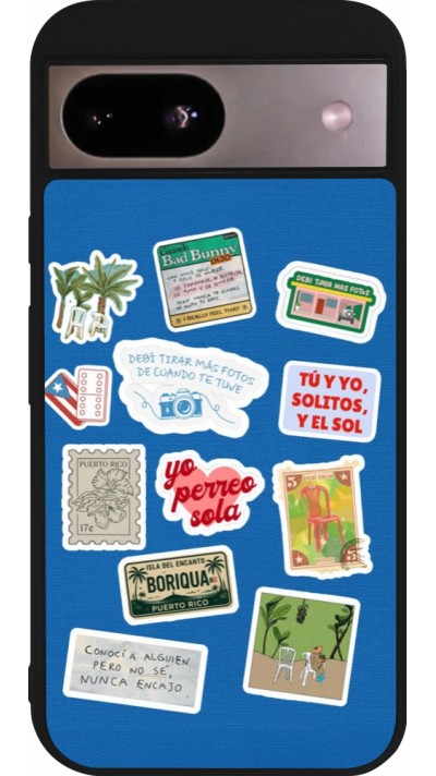 Google Pixel 8a Case Hülle - Silikon schwarz Seals of the Dominican Republic DTMF