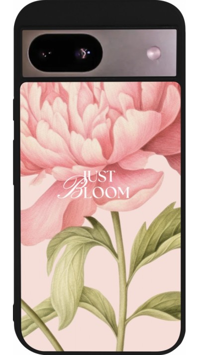 Google Pixel 8a Case Hülle - Silikon schwarz Just Bloom Spring 2026