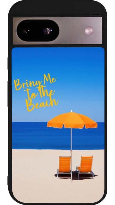 Google Pixel 8a Case Hülle - Silikon schwarz Summer 2025 Bring me to the beach