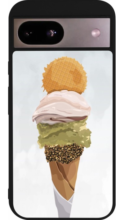 Google Pixel 8a Case Hülle - Silikon schwarz Summer 2025 Cornet