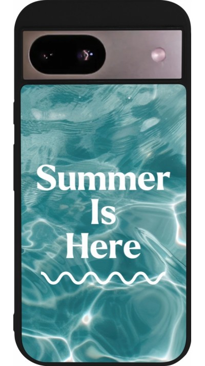 Google Pixel 8a Case Hülle - Silikon schwarz Summer 2025 Summer is here