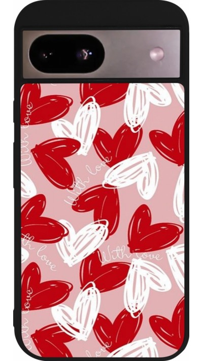 Google Pixel 8a Case Hülle - Silikon schwarz Valentine 2024 with love heart Google Pixel 8a Case Hülle - Silikon schwarz Valentine 2024 with love heart