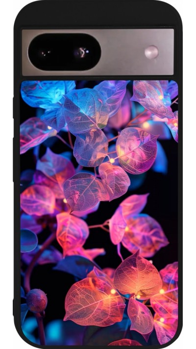 Coque Google Pixel 8a - Silicone rigide noir Artificial vegetation 2025