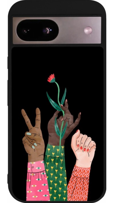 Google Pixel 8a Case Hülle - Silikon schwarz Womens day 2026 2