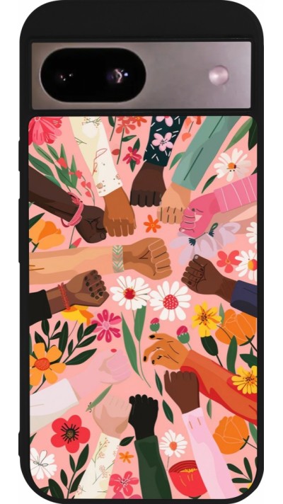 Google Pixel 8a Case Hülle - Silikon schwarz Womens day 2026 8