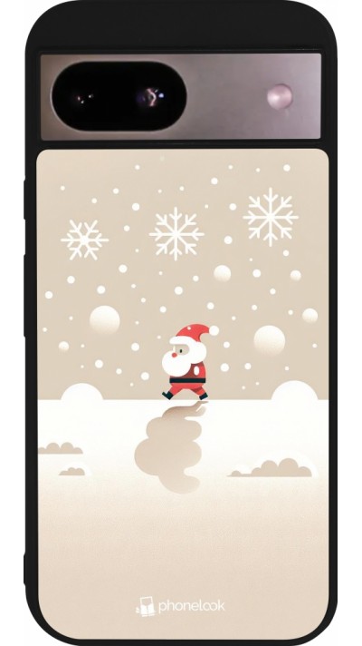 Google Pixel 8a Case Hülle - Silikon schwarz Weihnachten 2023 Minimalistischer Weihnachtsmann Google Pixel 8a Case Hülle - Silikon schwarz Weihnachten 2023 Minimalistischer Weihnachtsmann