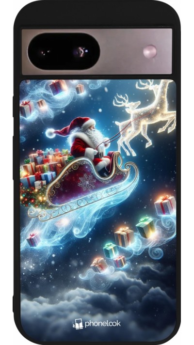 Google Pixel 8a Case Hülle - Silikon schwarz Weihnachten 2023 Verzauberter Weihnachtsmann Google Pixel 8a Case Hülle - Silikon schwarz Weihnachten 2023 Verzauberter Weihnachtsmann