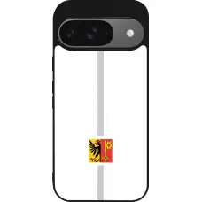 Coque Google Pixel 9 / Pixel 9 Pro - Silicone rigide noir Canton GE blanc