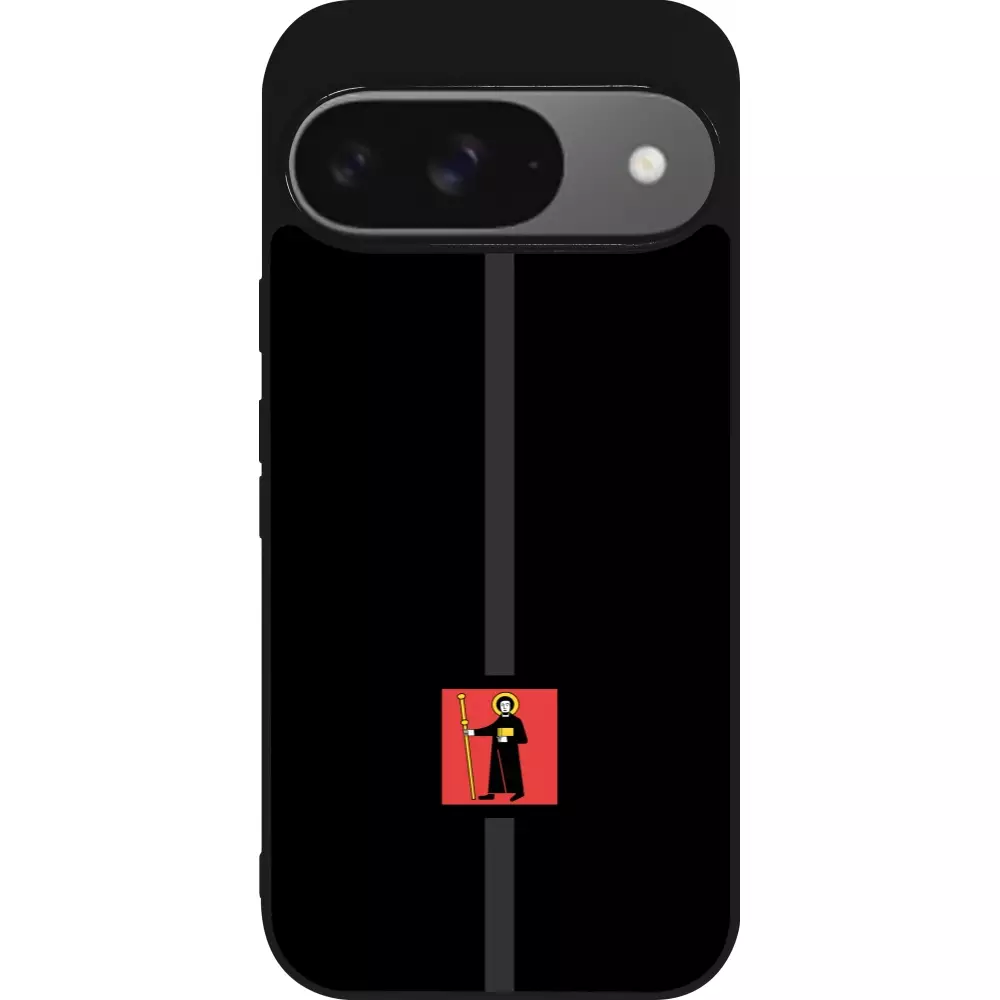Coque Google Pixel 9 / Pixel 9 Pro - Silicone rigide noir Canton GL noir