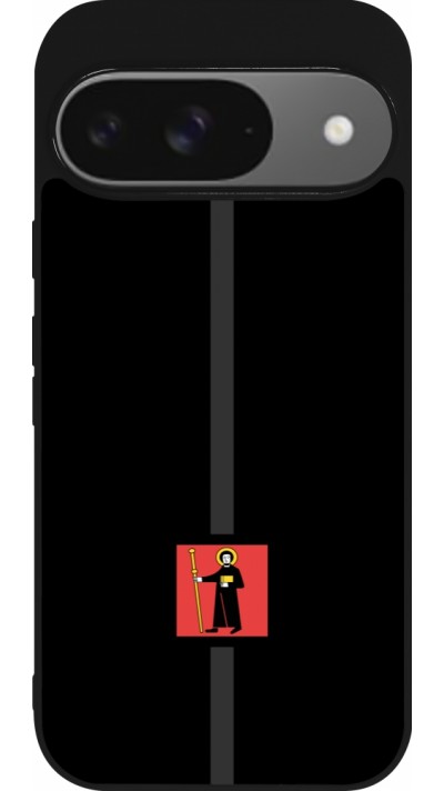 Coque Google Pixel 9 / Pixel 9 Pro - Silicone rigide noir Canton GL noir