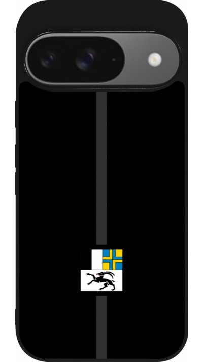 Coque Google Pixel 9 / Pixel 9 Pro - Silicone rigide noir Canton GR noir