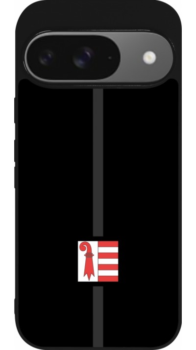 Coque Google Pixel 9 / Pixel 9 Pro - Silicone rigide noir Canton JU noir