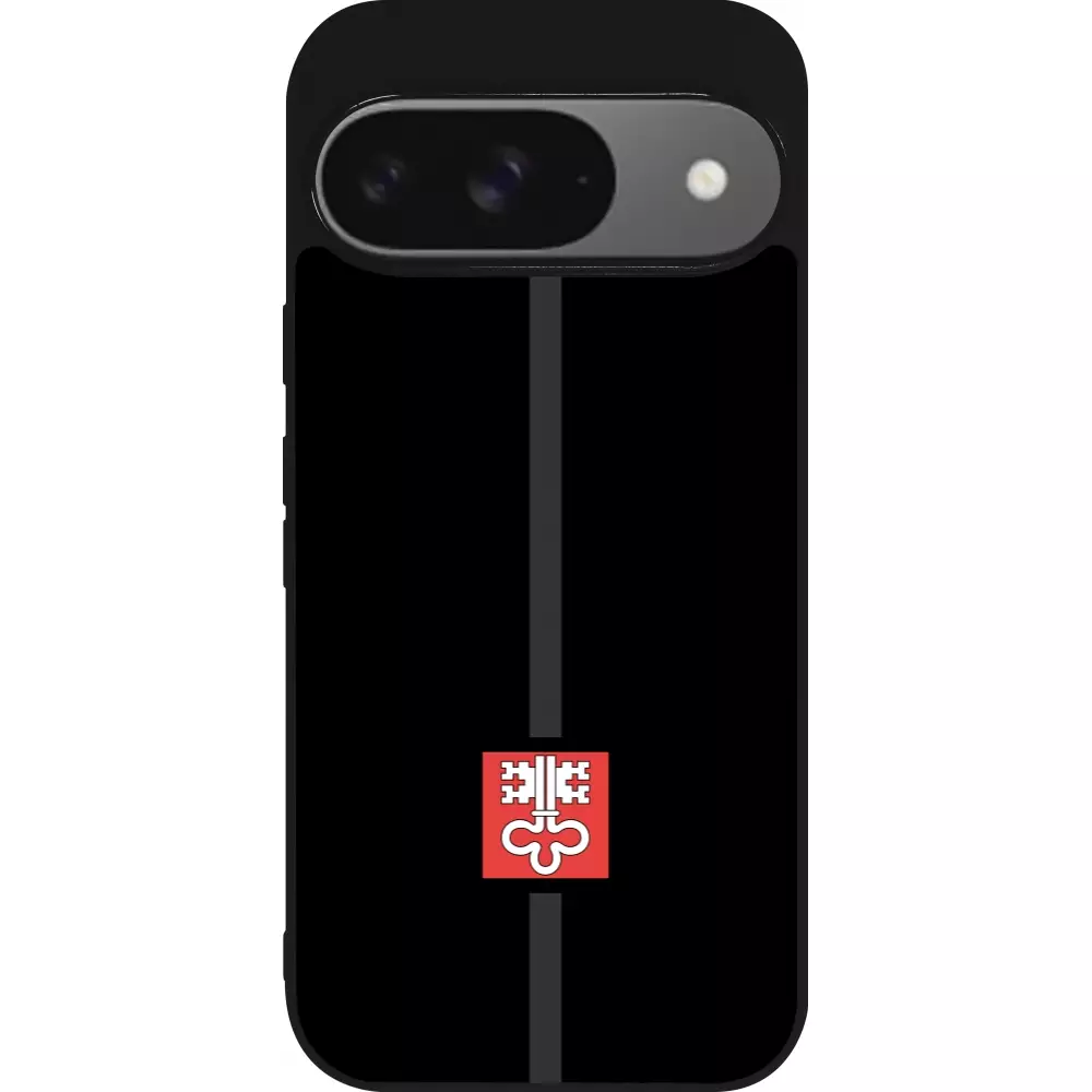 Coque Google Pixel 9 / Pixel 9 Pro - Silicone rigide noir Canton NW noir