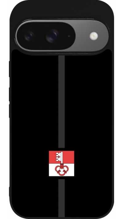 Coque Google Pixel 9 / Pixel 9 Pro - Silicone rigide noir Canton OW noir