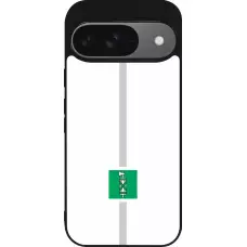 Coque Google Pixel 9 / Pixel 9 Pro - Silicone rigide noir Canton SG blanc