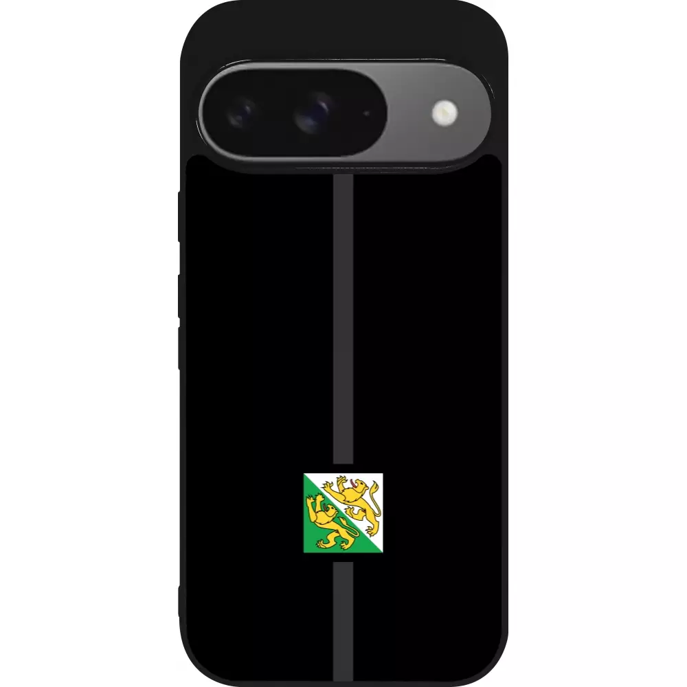 Coque Google Pixel 9 / Pixel 9 Pro - Silicone rigide noir Canton TG noir