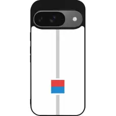 Coque Google Pixel 9 / Pixel 9 Pro - Silicone rigide noir Canton TI blanc