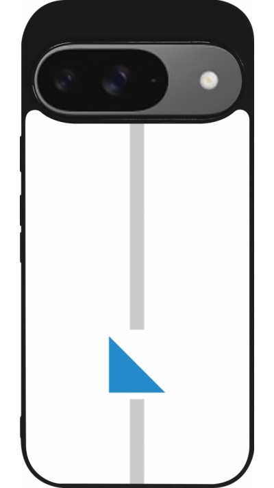 Coque Google Pixel 9 / Pixel 9 Pro - Silicone rigide noir Canton ZH blanc