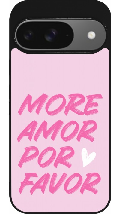 Google Pixel 9 / Pixel 9 Pro Case Hülle - Silikon schwarz More amor porfavor Google Pixel 9 / Pixel 9 Pro Case Hülle - Silikon schwarz More amor porfavor