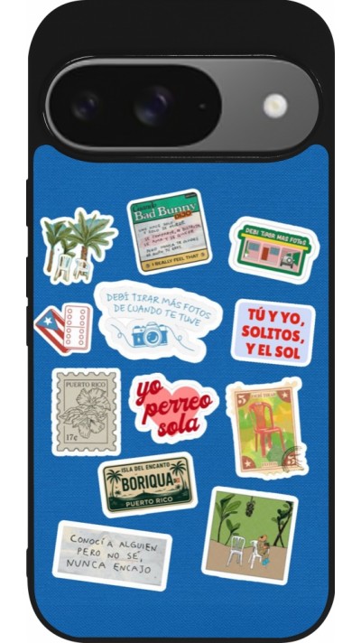 Coque Google Pixel 9 / Pixel 9 Pro - Silicone rigide noir Seals of the Dominican Republic DTMF