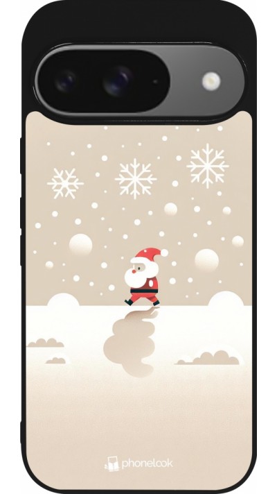 Google Pixel 9 / Pixel 9 Pro Case Hülle - Silikon schwarz Weihnachten 2023 Minimalistischer Weihnachtsmann Google Pixel 9 / Pixel 9 Pro Case Hülle - Silikon schwarz Weihnachten 2023 Minimalistischer Weihnachtsmann