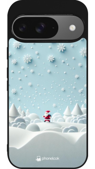 Google Pixel 9 / Pixel 9 Pro Case Hülle - Silikon schwarz Weihnachten 2023 Kleiner Vater Schneeflocke Google Pixel 9 / Pixel 9 Pro Case Hülle - Silikon schwarz Weihnachten 2023 Kleiner Vater Schneeflocke