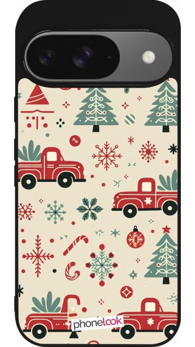 Google Pixel 9 / Pixel 9 Pro Case Hülle - Silikon schwarz Weihnachten 2024 Lkw Tanne Google Pixel 9 / Pixel 9 Pro Case Hülle - Silikon schwarz Weihnachten 2024 Lkw Tanne