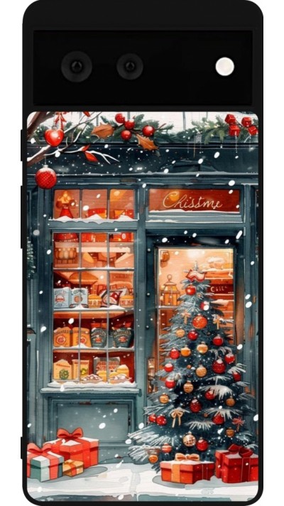 Coque Google Pixel 6 - Silicone rigide noir Christmas 25 Xmas Shop